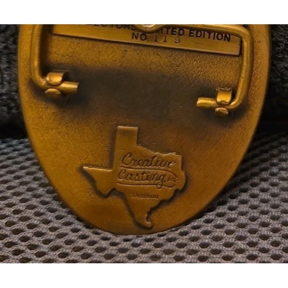 Creative Casting Belt Buckle Masonic Oklahoma AF&AM Collectors #119 - Picture 5 of 6